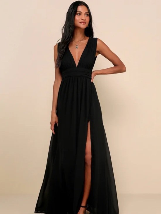 Lulus Dresses & Skirts - Lulu's Heavenly Hues Black Maxi Dress